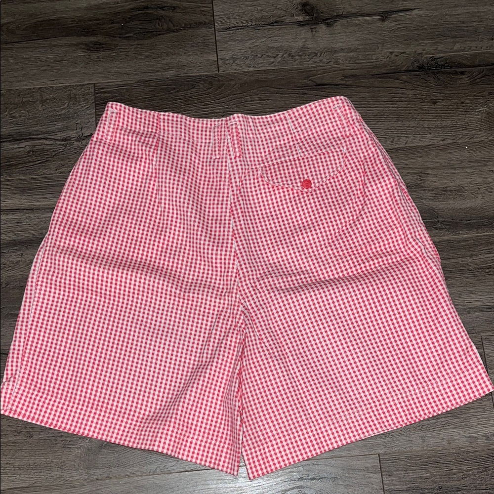 Basic Editions Pink And White Gingham Shorts. - image 5